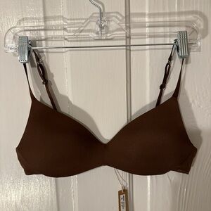 Skims Brown Wireless T-Shirt Bra - Women Intimates & Sleepwear